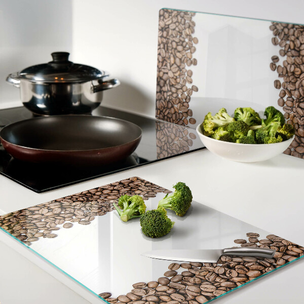 Snijplanken van glas Koffiebonen