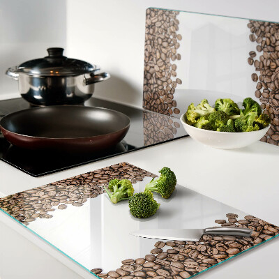 Snijplanken van glas Koffiebonen