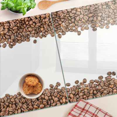 Snijplanken van glas Koffiebonen