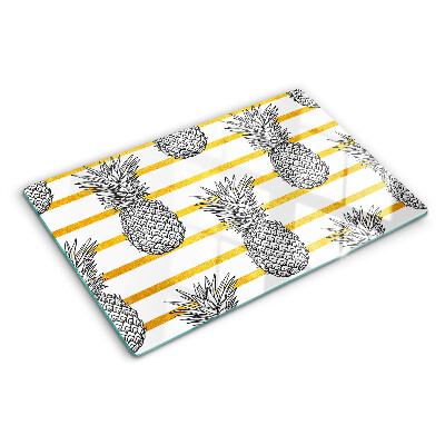 Snijplanken van glas Ananas op reepjes