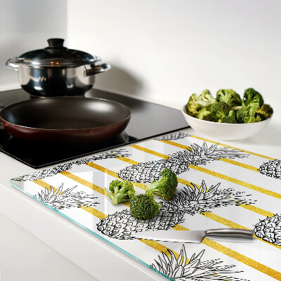 Snijplanken van glas Ananas op reepjes