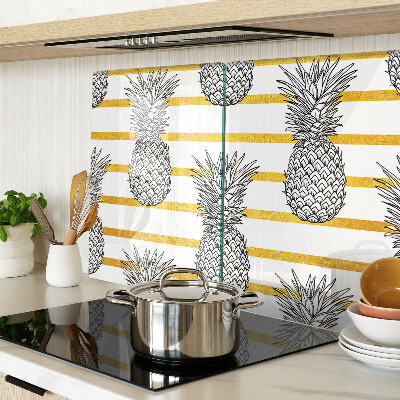 Snijplanken van glas Ananas op reepjes