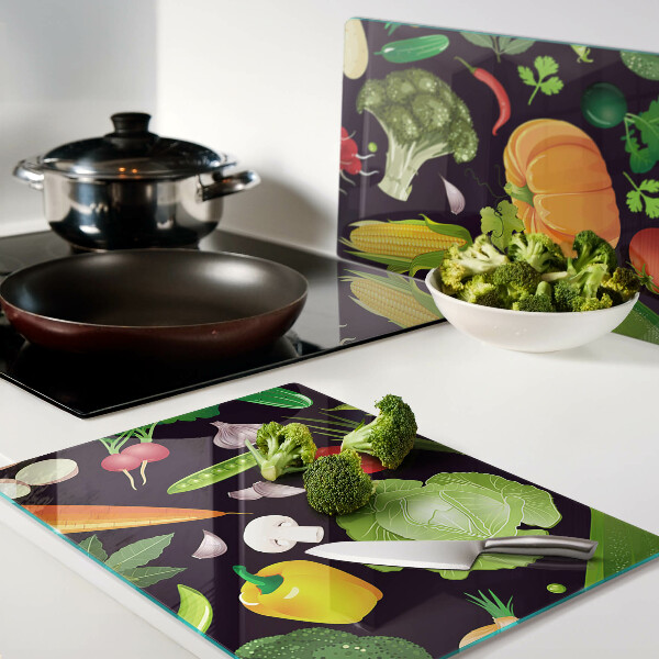 Glazen snijplanken Groenten en kruiden