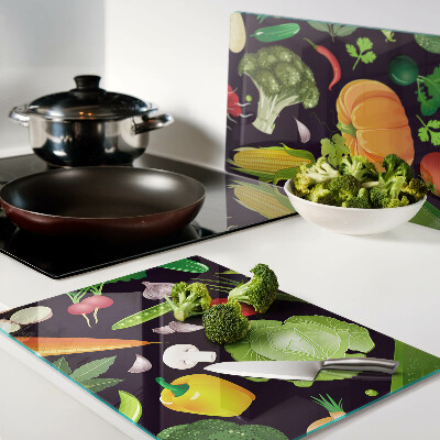 Glazen snijplanken Groenten en kruiden