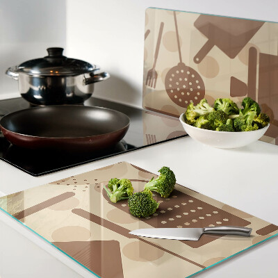 Snijplanken glas Keukenaccessoires in retrostijl