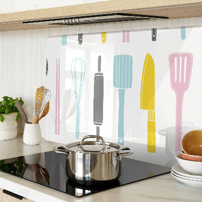 Snijplanken glas Keukengerei in pastelkleuren