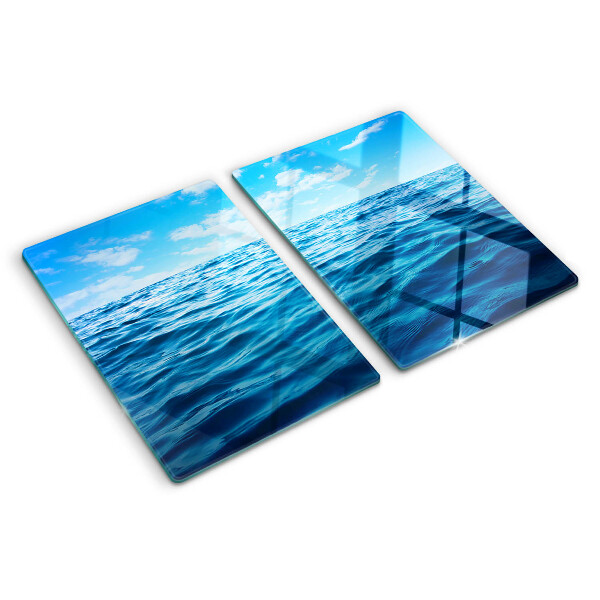 Snijplanken glas Zee en lucht