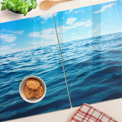 Snijplanken glas Zee en lucht