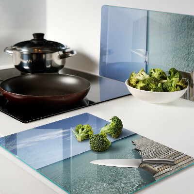 Snijplanken glas Pier boven de turquoise zee