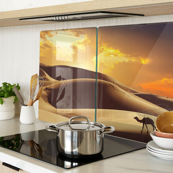 Glazen snijplanken Woestijnlandschap bij zonsondergang