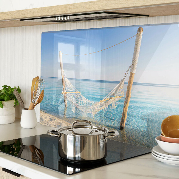 Glazen snijplanken Hangmat aan zee