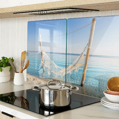 Glazen snijplanken Hangmat aan zee