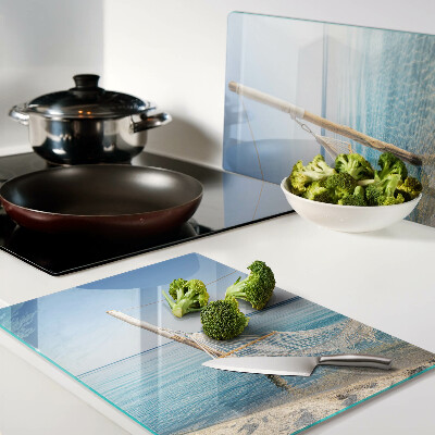 Glazen snijplanken Hangmat aan zee