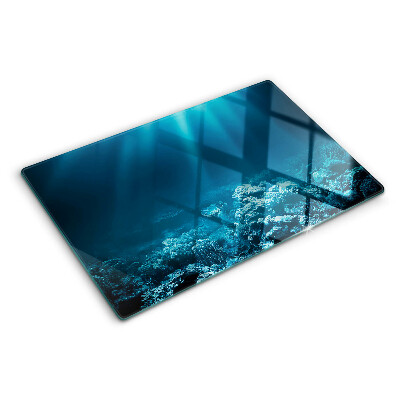 Glazen snijplanken Onderwaterlandschap met een koraalrif