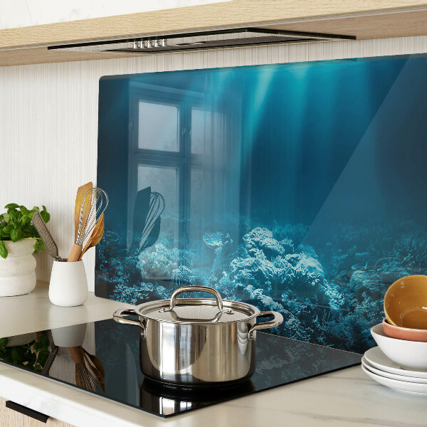 Glazen snijplanken Onderwaterlandschap met een koraalrif