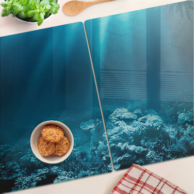 Glazen snijplanken Onderwaterlandschap met een koraalrif