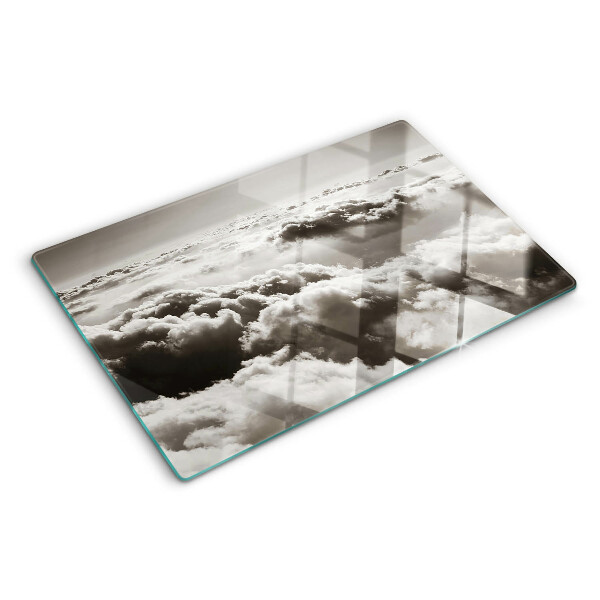 Snijplanken van glas Wolken in grijstinten