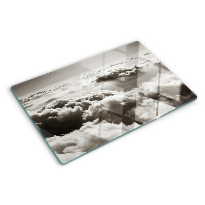 Snijplanken van glas Wolken in grijstinten