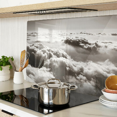 Snijplanken van glas Wolken in grijstinten