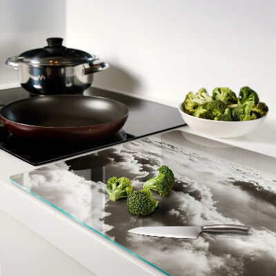 Snijplanken van glas Wolken in grijstinten