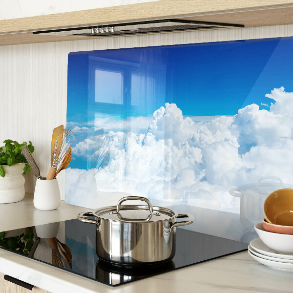 Snijplanken glas Hemel met wolken