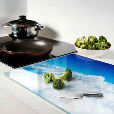Snijplanken glas Hemel met wolken