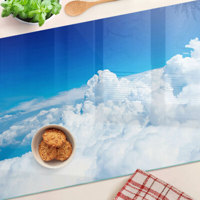Snijplanken glas Hemel met wolken