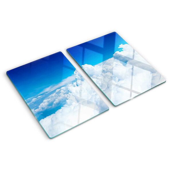 Snijplanken glas Hemel met wolken
