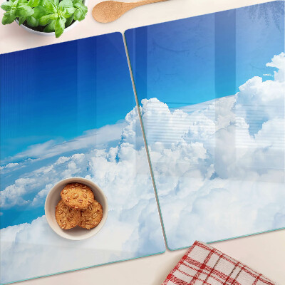 Snijplanken glas Hemel met wolken