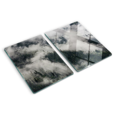 Glazen snijplanken Bergen in de wolken