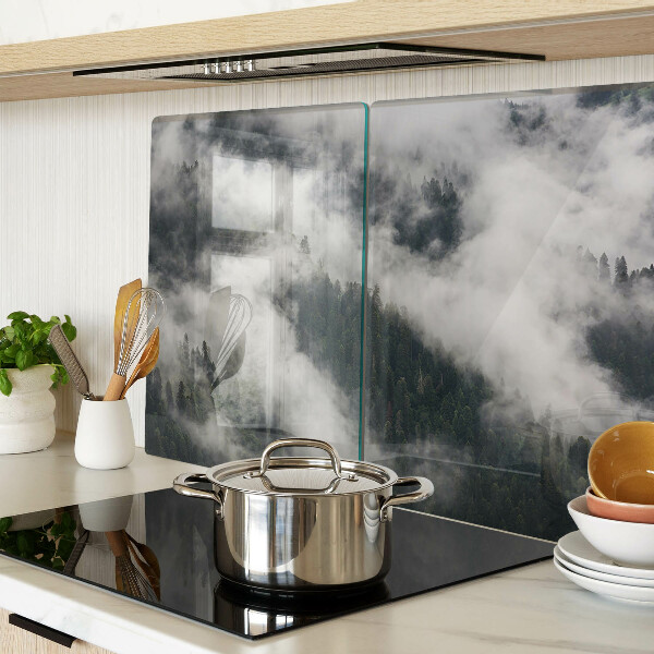 Glazen snijplanken Bergen in de wolken