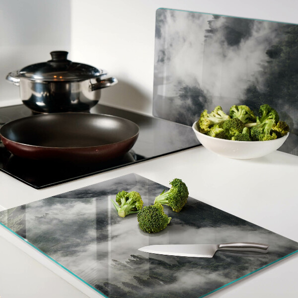 Glazen snijplanken Bergen in de wolken