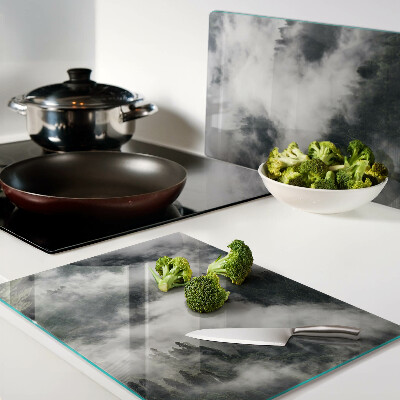 Glazen snijplanken Bergen in de wolken