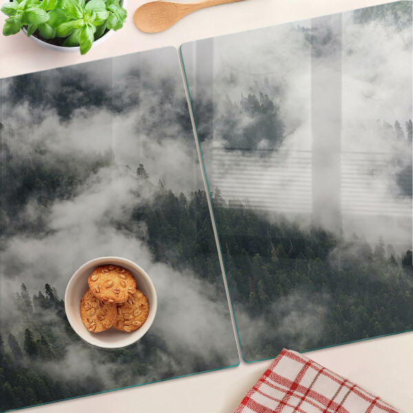 Glazen snijplanken Bergen in de wolken
