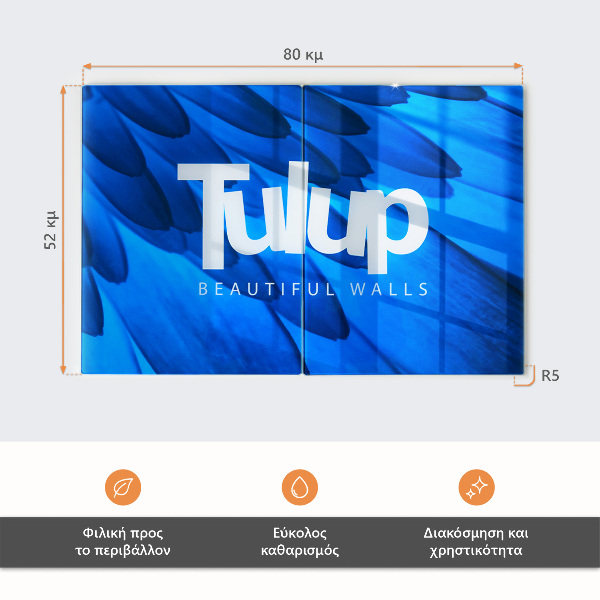 Snijplanken van glas Tropisch strand met azuurblauw water