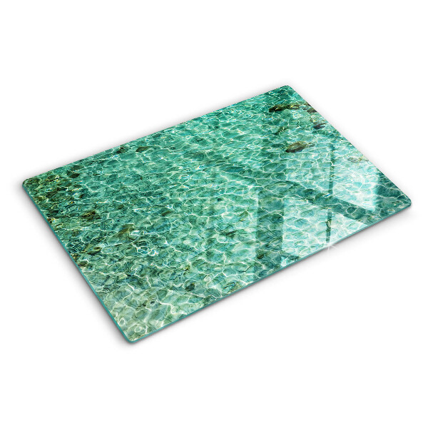 Snijplanken van glas Zwembadwaterpatroon