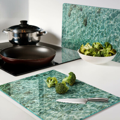 Snijplanken van glas Zwembadwaterpatroon