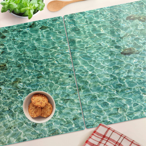 Snijplanken van glas Zwembadwaterpatroon