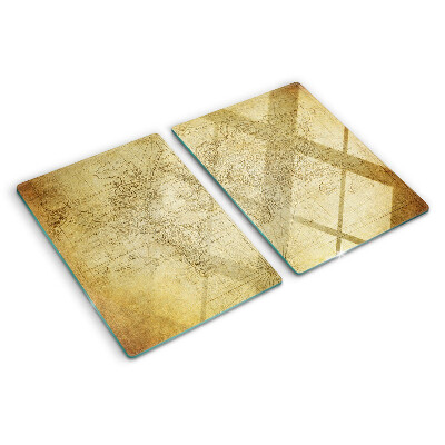 Snijplanken glas Oude wereldkaart