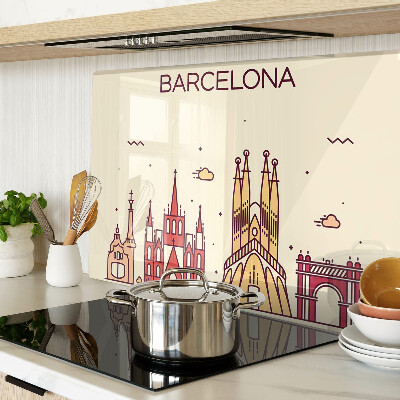 Glazen snijplanken Barcelona en zijn architectuur