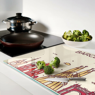 Glazen snijplanken Barcelona en zijn architectuur