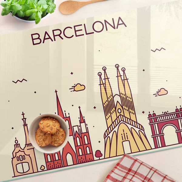 Glazen snijplanken Barcelona en zijn architectuur