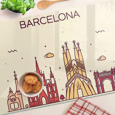 Glazen snijplanken Barcelona en zijn architectuur