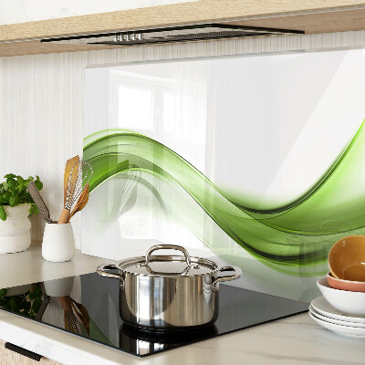 Glazen snijplanken Groene abstracte golven