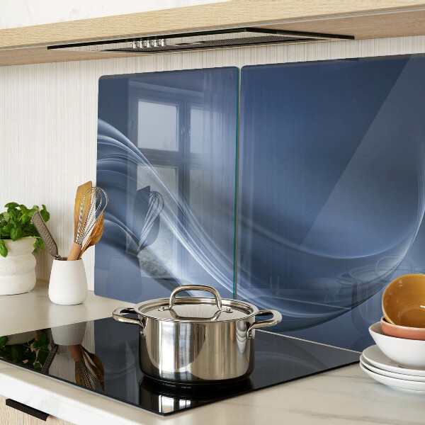 Glazen snijplanken Golven in verschillende tinten blauw