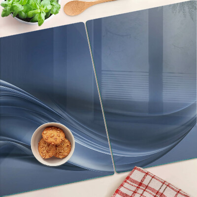 Glazen snijplanken Golven in verschillende tinten blauw