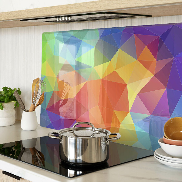 Snijplanken glas De geometrie van gekleurde driehoeken