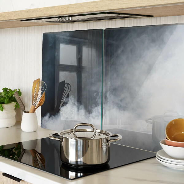 Snijplanken van glas Beslagen ramen