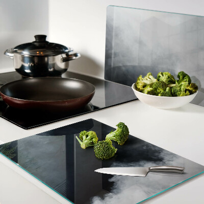 Snijplanken van glas Beslagen ramen