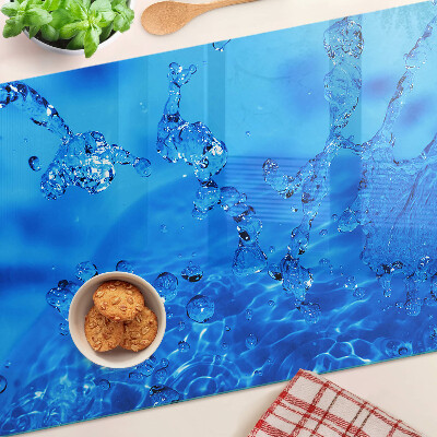 Snijplanken glas Water en luchtbellen